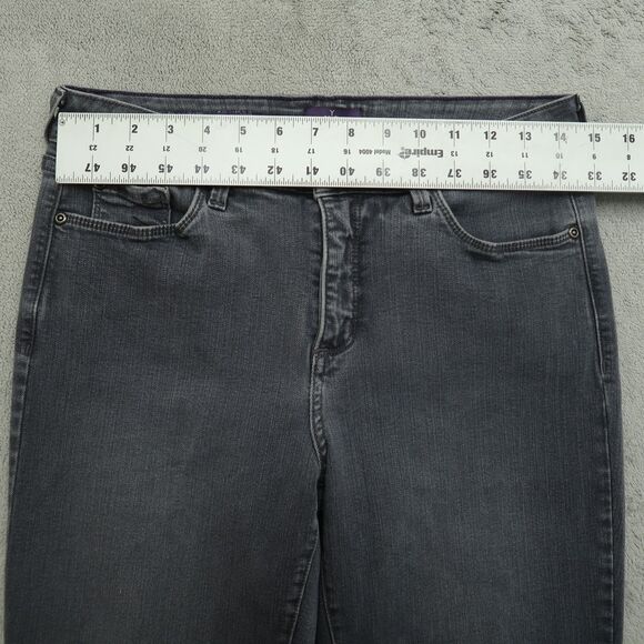 Not Your Daughters Jeans NYDJ Women's Size 8 Gray Mid-Rise Cropped 25" Inseam - Picture 16 of 16
